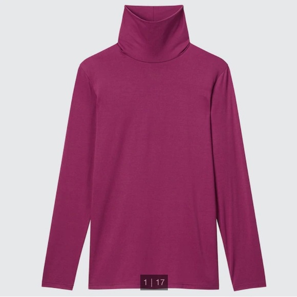 NWT Uniqlo HEATTECH Turtleneck Long Sleeve Top - Picture 1 of 6